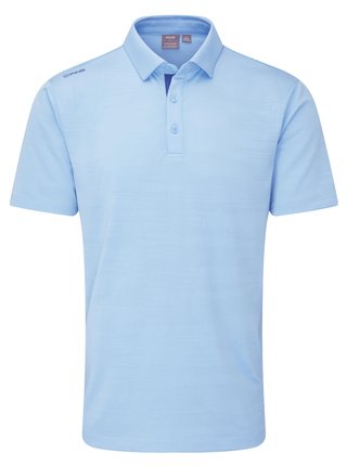 PING Claude Camo Mesh herr polo, baltic sea