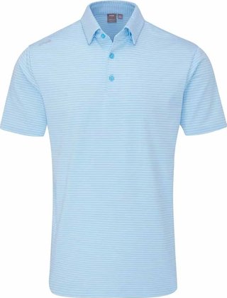 PING Langford herr polo, baltic sea/white