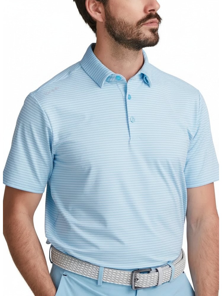 PING Langford herr polo, baltic sea/white