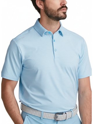 PING Langford herr polo, baltic sea/white