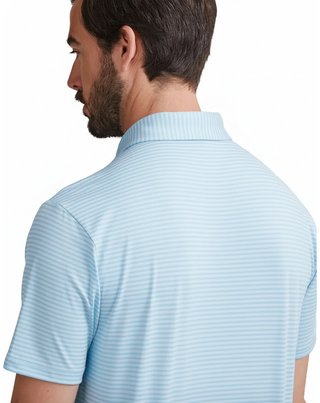PING Langford herr polo, baltic sea/white