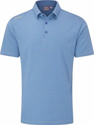 PING Langford herr polo, bright cobalt/white