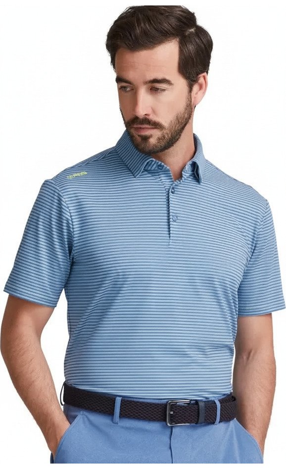PING Langford herr polo, bright cobalt/white