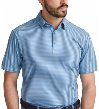 PING Langford herr polo, bright cobalt/white
