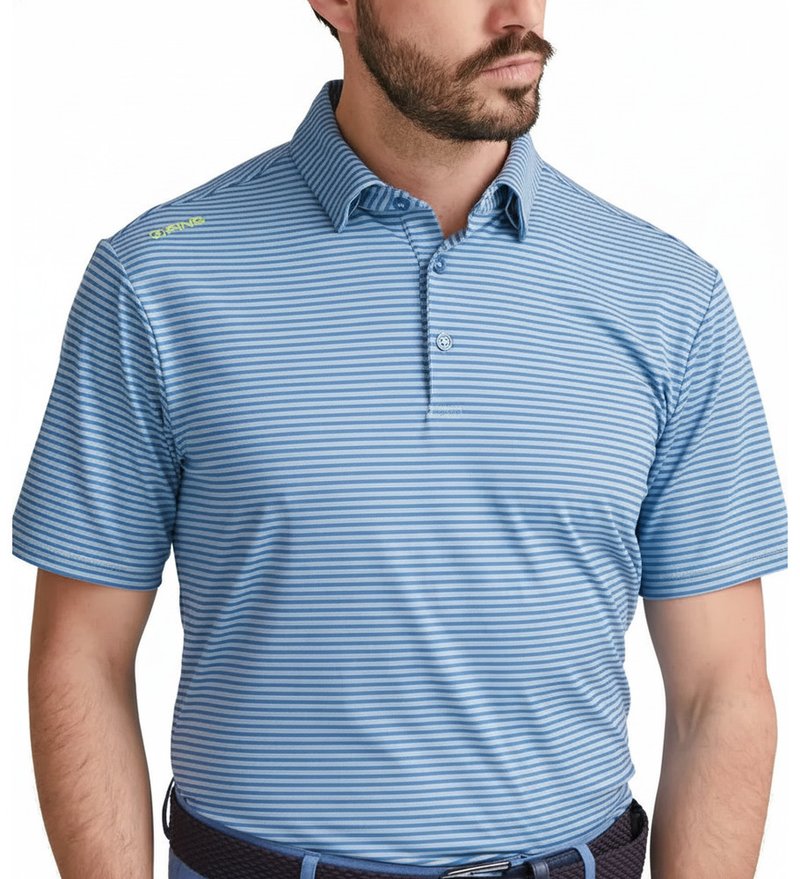 PING Langford herr polo, bright cobalt/white
