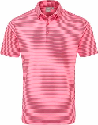 PING Langford herr polo, rhapsody/pink white