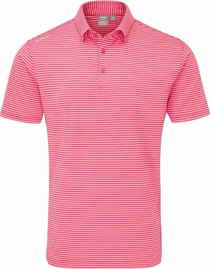 PING Langford herr polo, rhapsody/pink white