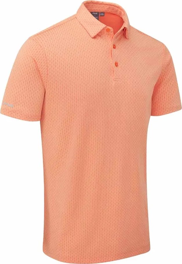 PING Hershel herr polo, wild salmon multi