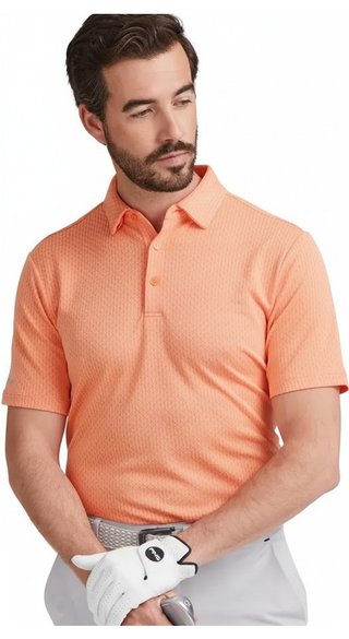 PING Hershel herr polo, wild salmon multi