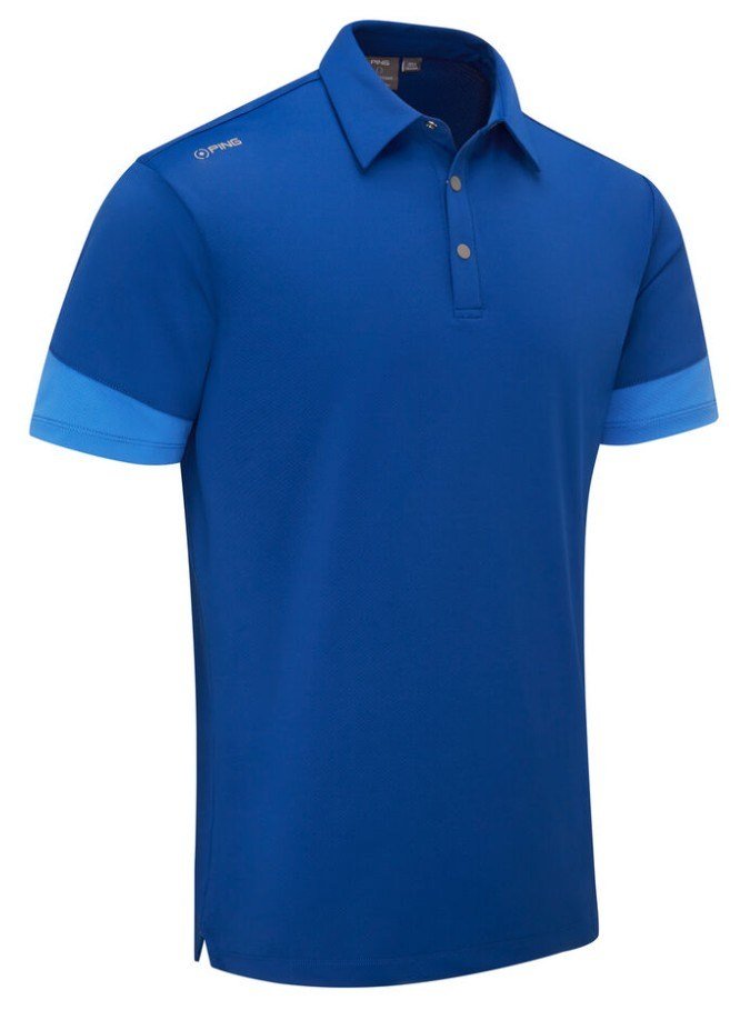 PING Ty herr polo, inky/bright cobalt