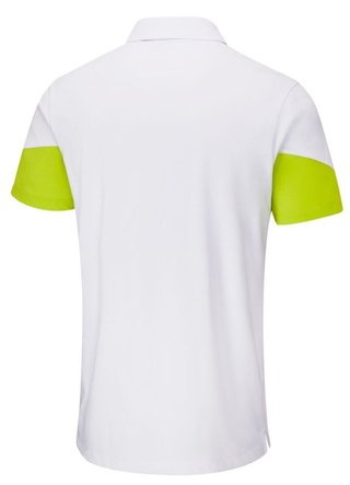 PING Ty herr polo, vit/lime