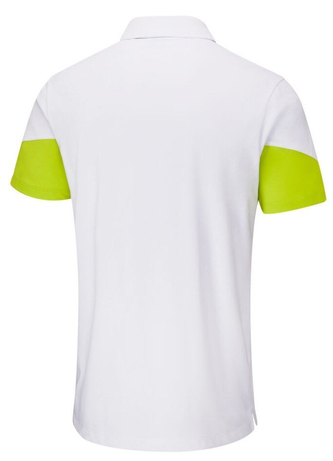 PING Ty herr polo, vit/lime