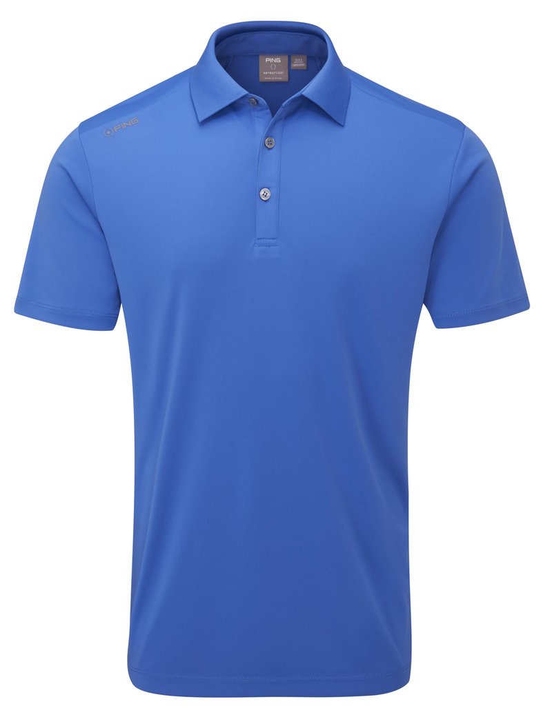 PING Lindum herr polo, bright cobalt