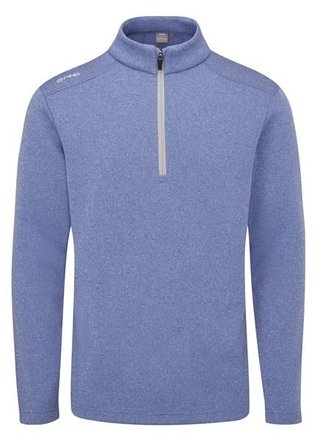 PING Ramsey half zip ribbed fleece herr pullover, bright cobalt marl
