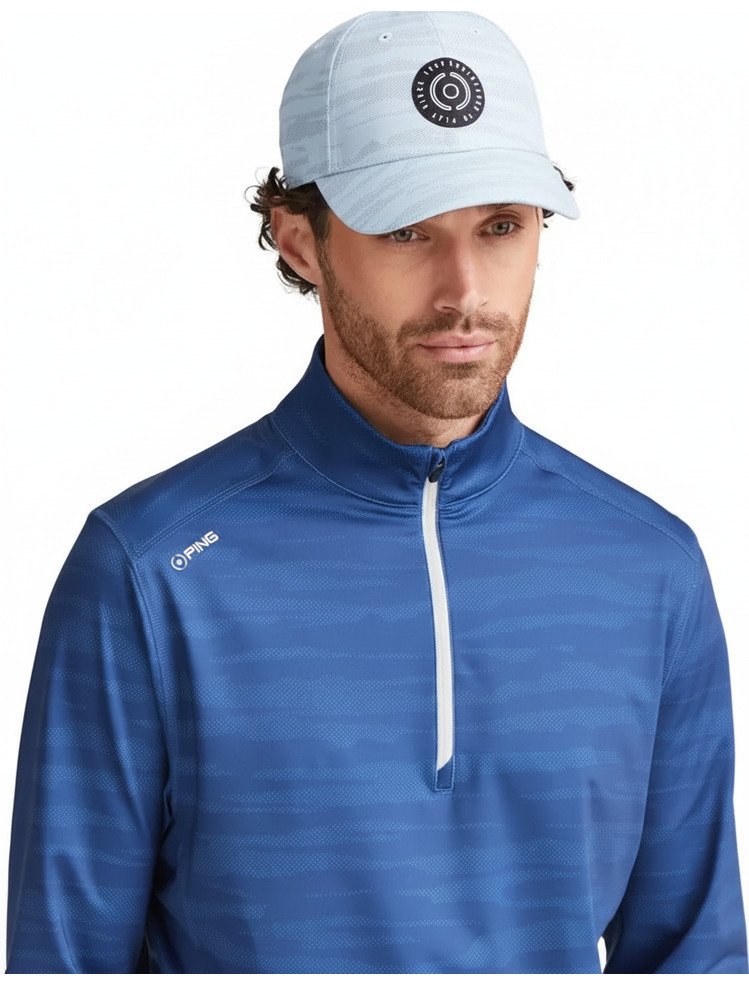PING Latham Half Zip herr mellanlager, inky multi