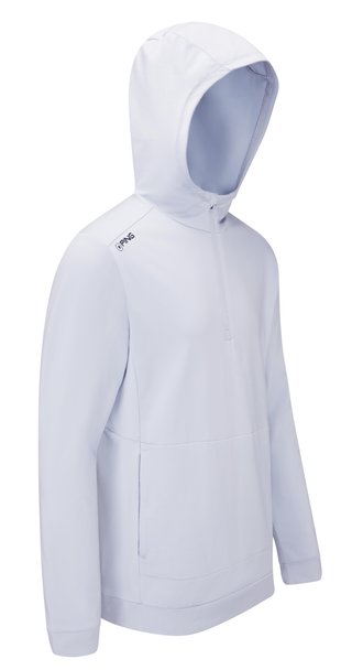 PING Haldon Hooded Fleece herr sweatshirt, pearl grey