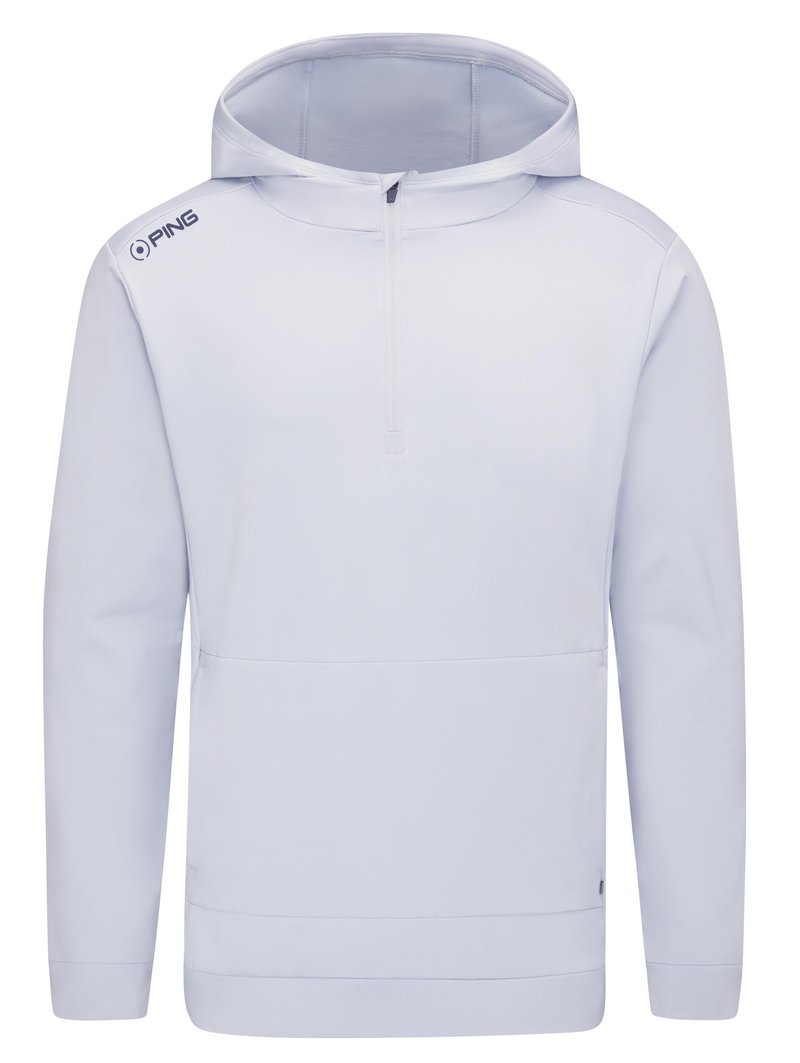 PING Haldon Hooded Fleece herr sweatshirt, pearl grey