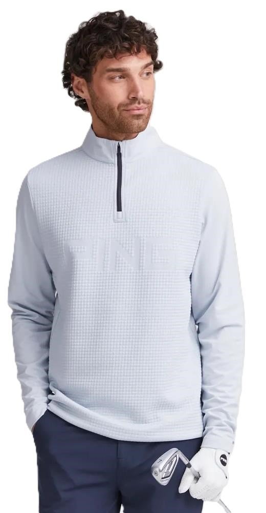 PING Faron herr sweatshirt, pearl grey