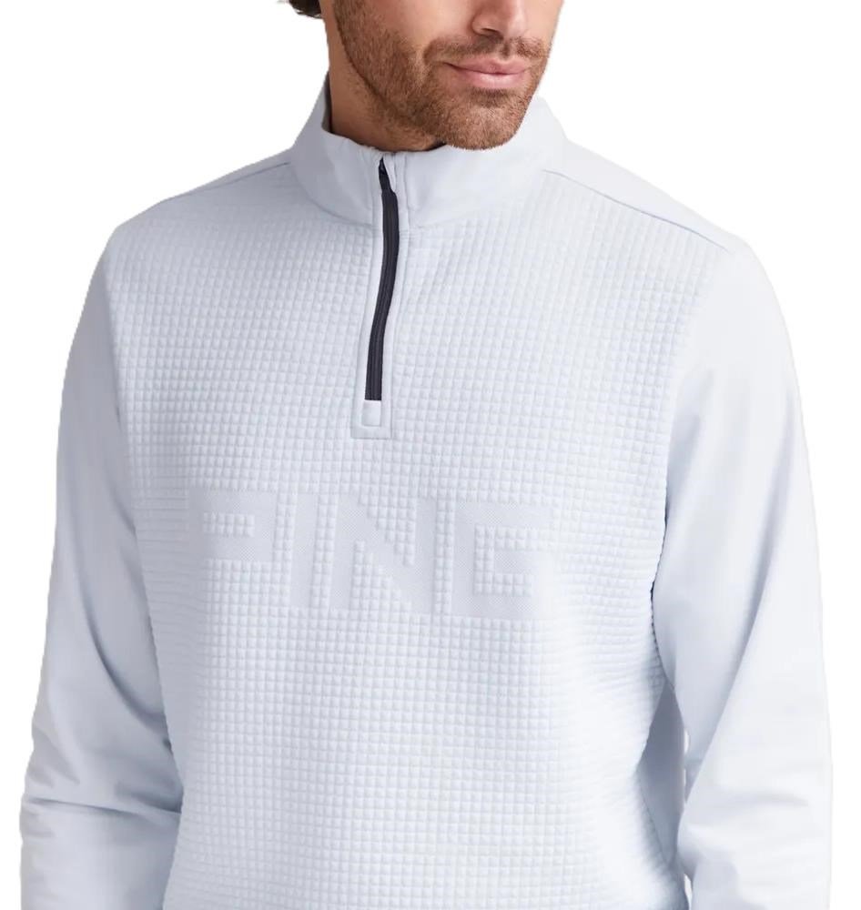 PING Faron herr sweatshirt, pearl grey