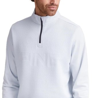 PING Faron herr sweatshirt, pearl grey