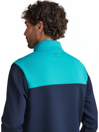 PING Kinver herr sweatshirt, navy/turkos