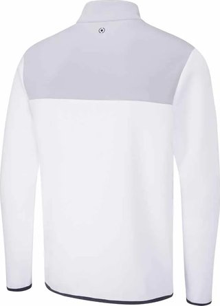 PING Kinver herr sweatshirt, vit/pärlgrå
