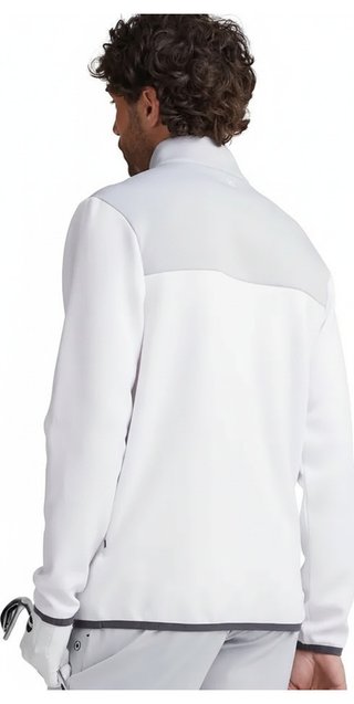 PING Kinver herr sweatshirt, vit/pärlgrå