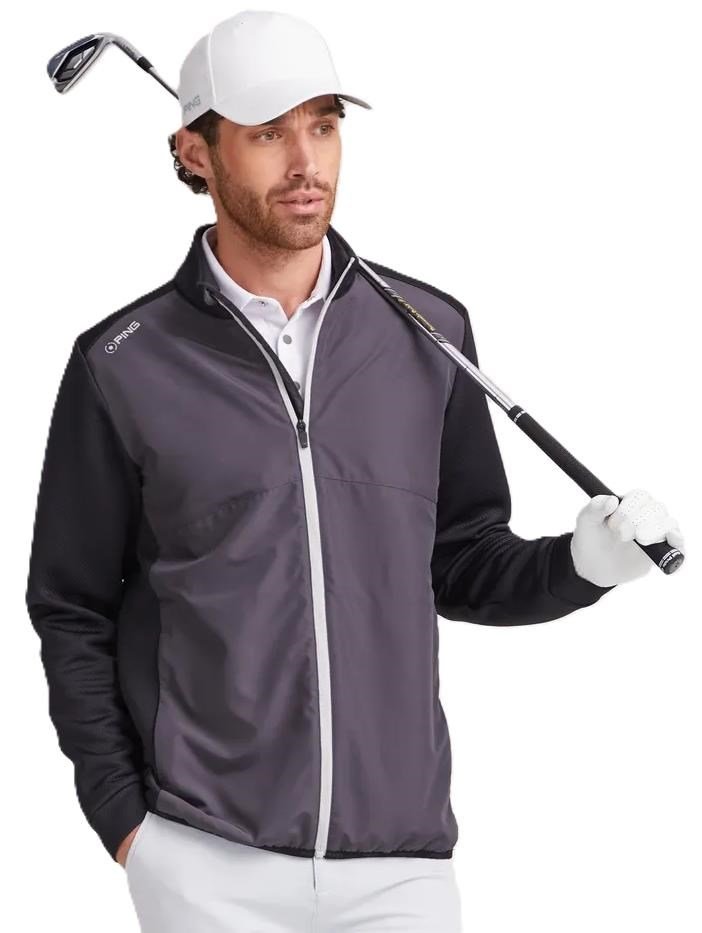 PING Burford herr jacka, asphalt/black
