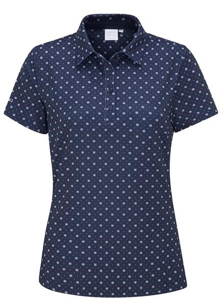 PING Aeria Printed dam polo, micro monogram