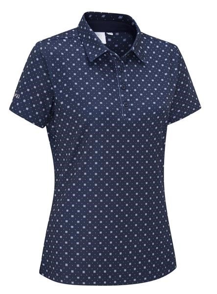 PING Aeria Printed dam polo, micro monogram