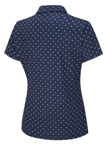 PING Aeria Printed dam polo, micro monogram