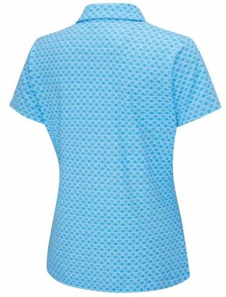 PING Aeria Printed dam polo, azure geo