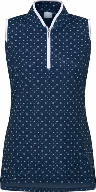 PING Penola Printed Sleeveless dampolo, micro monogram