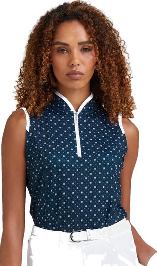 PING Penola Printed Sleeveless dampolo, micro monogram