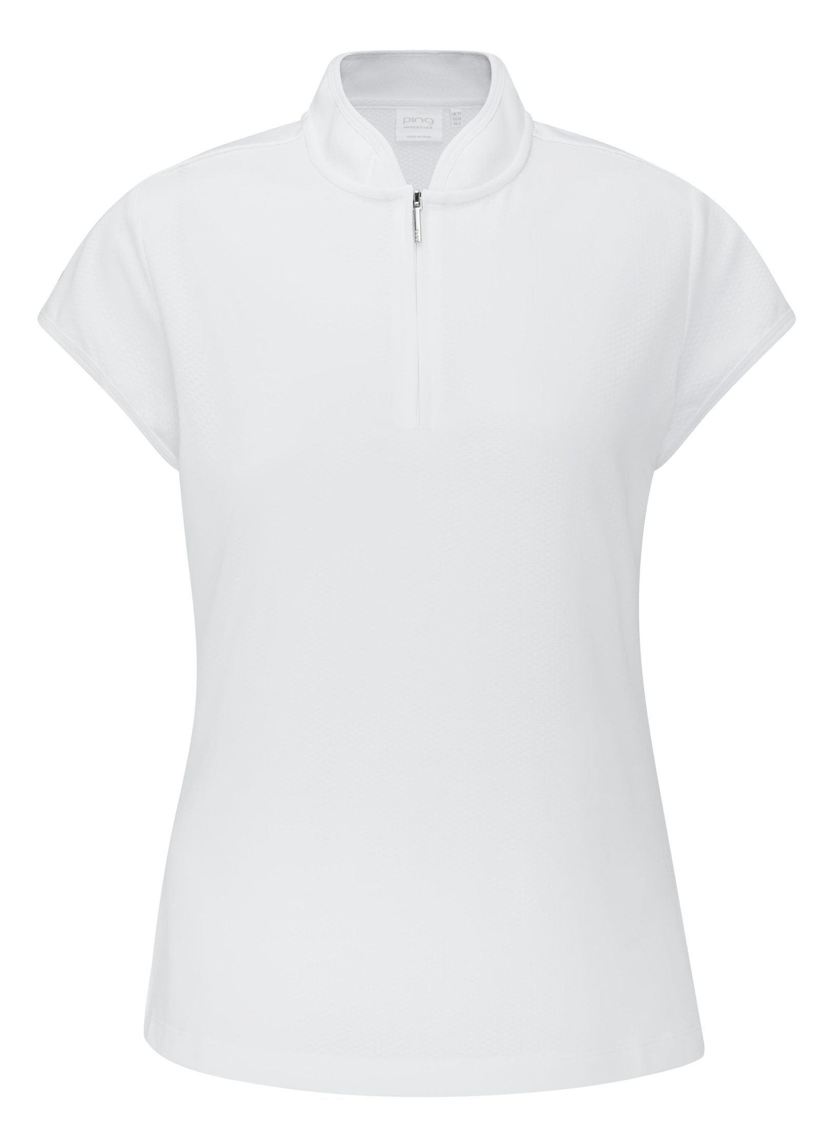 PING Evetta Jacquard dam polo, vit