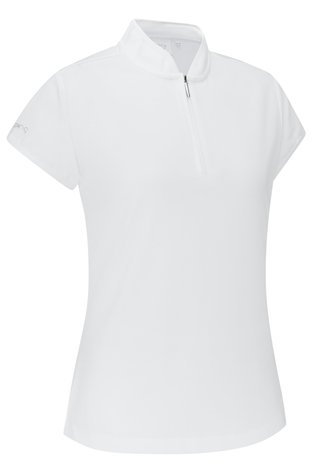PING Evetta Jacquard dam polo, vit