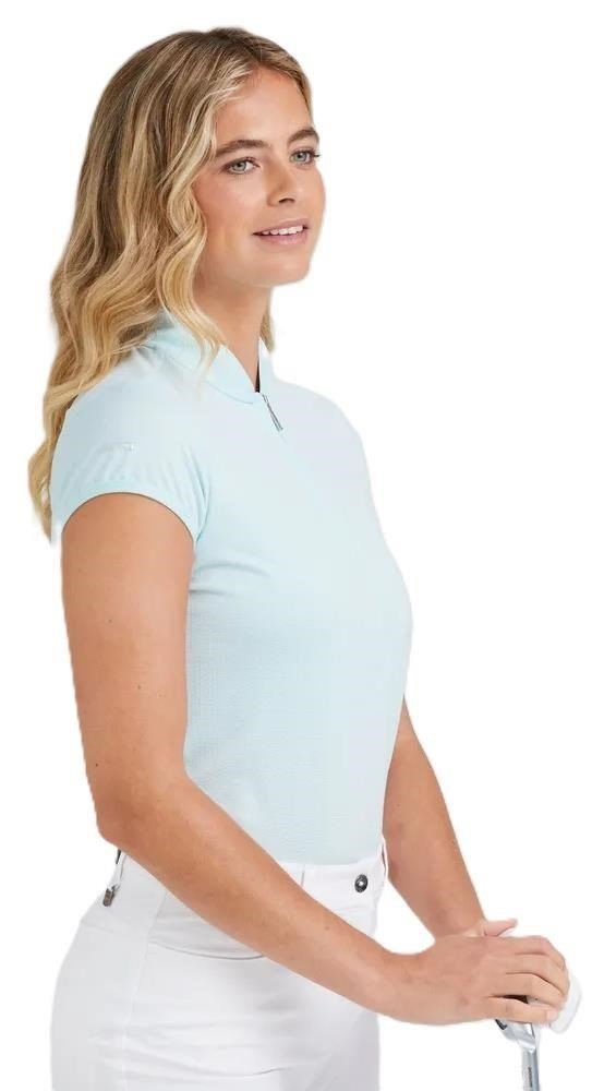 PING Evetta Jacquard dam polo, seaspray