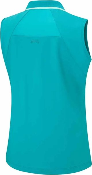 PING Eben Sleeveless dam polo, turkos