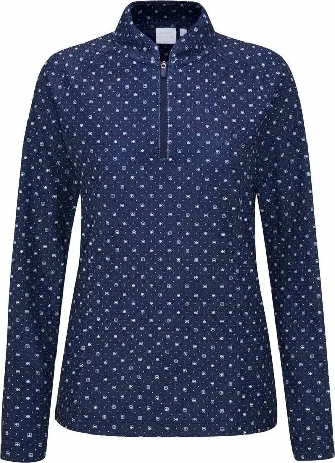 PING Arwen Printed Longsleeve dampolotröja med lång ärm, micro monogram