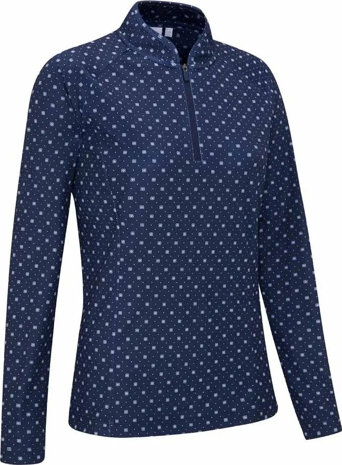 PING Arwen Printed Longsleeve dampolotröja med lång ärm, micro monogram