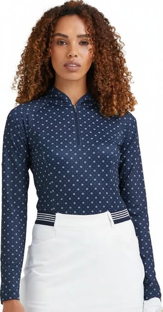 PING Arwen Printed Longsleeve dampolotröja med lång ärm, micro monogram