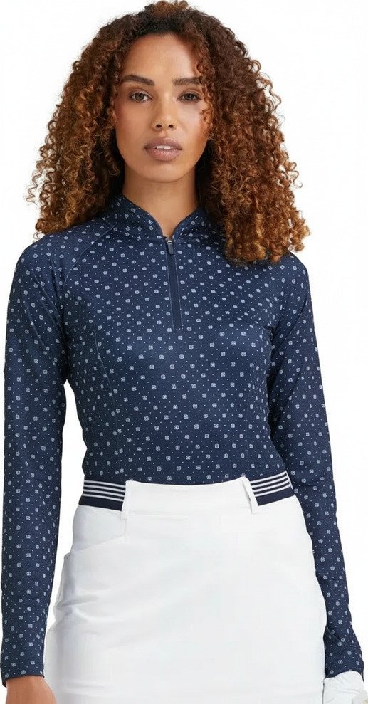 PING Arwen Printed Longsleeve dampolotröja med lång ärm, micro monogram
