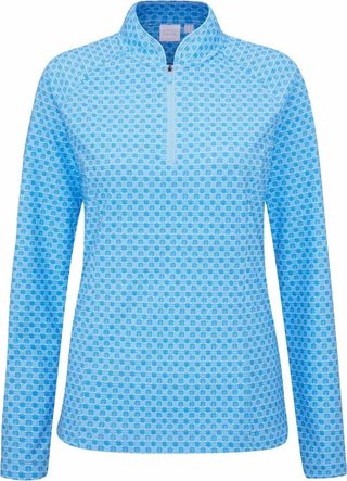 PING Arwen Printed Longsleeve dampolo, azure geo