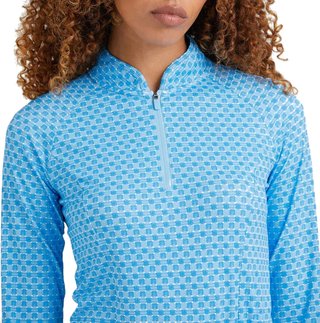 PING Arwen Printed Longsleeve dampolo, azure geo