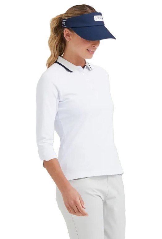 PING Alicia dam polo, vit/pebble