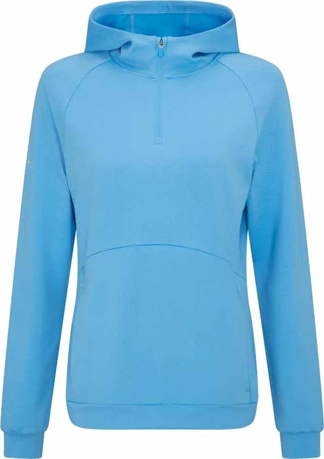 PING Rhona Textured damjacka med huva, infinity blue