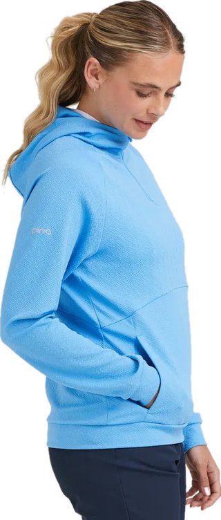 PING Rhona Textured damjacka med huva, infinity blue