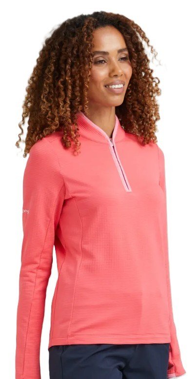 PING Abigale Fleece dam sweatshirt, paradise pink