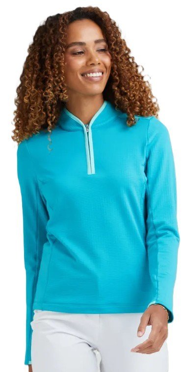 PING Abigale Fleece dam sweatshirt, turkos