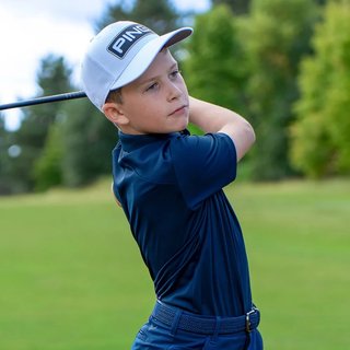PING Lindum Junior junior polo, navy